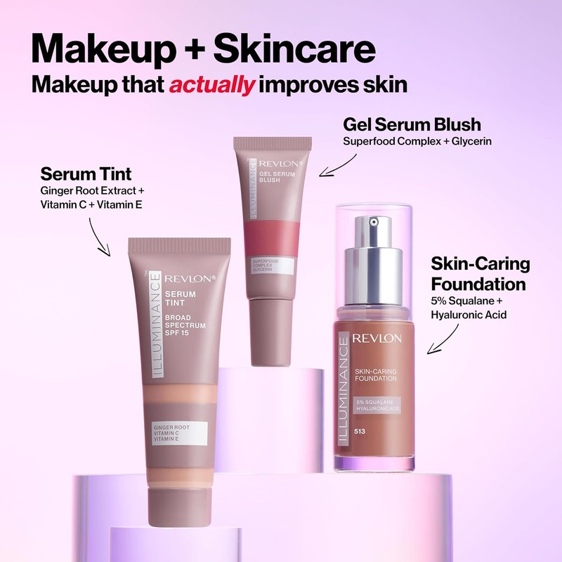 Rubor Revlon Illuminance Gel Serum Blush tono Striking Rose