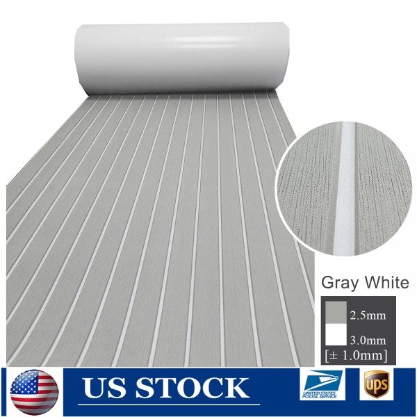EvaSports White Seam EVA Foam Boat Decking Sheet Marine Carpet