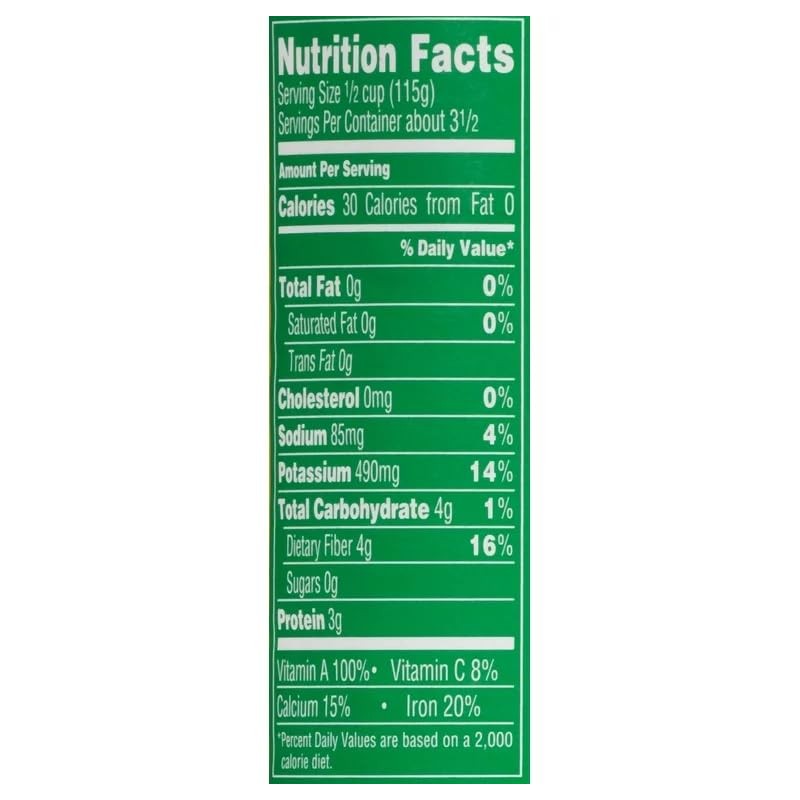 Del Monte No Salt Added Leaf Spinach 13.5oz Can (Pack