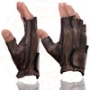 Milwaukee Leather Men's Fingerless Motorcycle Riding Hand Gloves - Large