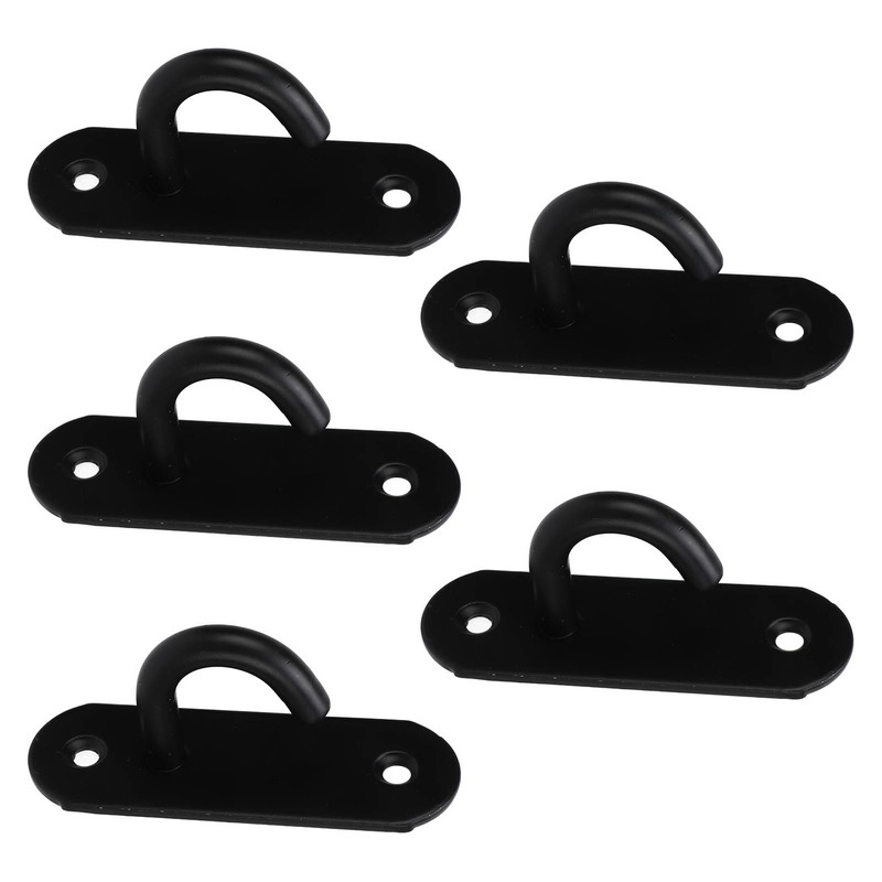 5pcs Ceiling Hook Pad Thickened Black Stainless Steel Baking Painting