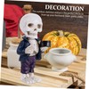 BIUDECO Cool Resin Skeleton Figurine Mini Skeleton Figurine Gothic Desktop