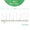 Bird Blinder Stainless Steel Bird Spikes – 4-Inch Wide Pre-Assembled