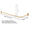 Artiwell L Shaped Shower Curtain Rod, Bathroom Bathtub Corner Shower