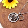 Mayfaith Delicate Hollow Out Tree of Life Jewelry - Round
