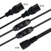 HuaLiSiJi C13 C14 Cable with Switch IEC Cable Switch Splitter