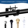 4 Pack Curtain Rod Bracket No Drill Curtain Rod Holder