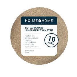House2Home Upholstery Tack Strip, 1/2 Inch x 10 Yard Roll, Great for Making Professional Edges on Furniture, Couch, Chair, and Sofa, Includes Instructions