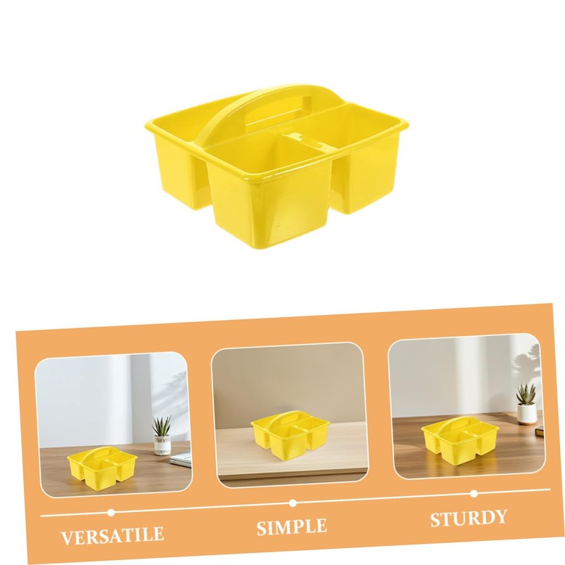 Gadpiparty Classroom Storage Organizer Basket with Compartments Pe Supply Tote