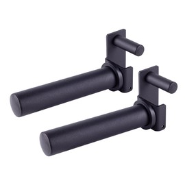 Amstaff Olympic Weight Plate Holder for Power & Squat Racks – Available 2x2 – 2.5x2.5 – 3x3 Inch Tube Sizes – 9-inch Weight Plates Horn Storage Attachment for Power Squat Rack – (Pair) (2.5" x 2.5")