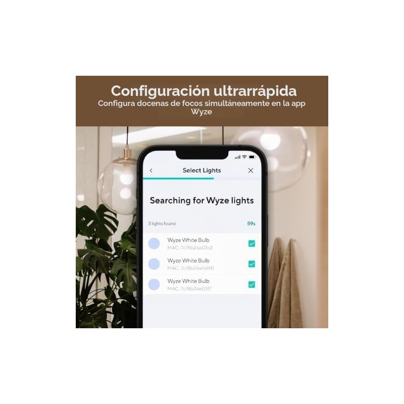 Wyze Lifestyle - foco blanca, 800 lúmenes, paquete de dos,