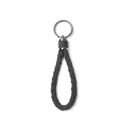BETTERHUMZ Braided Leather Keychain for Alcantara Suede Stylish Keychain for Women Men with Multiple Colors Car Accessories, black, S