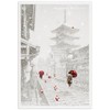 Mini Santa Greeting Life Christmas Card Japanese Style Kyoto SJ-29