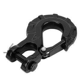 3/8 Inch Clevis Slip Hook | 15 Tonnes Load Capacity | Heavy Duty Clevis Chain Hook | Forged G70 Steel Trailer Chain Hook with Safety Latch (Black)