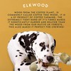 Elkwood Coffee Wood Bar Tug Toy | Durable Rope Chew,