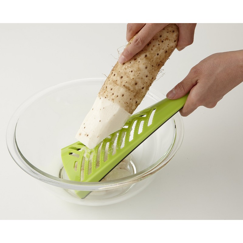 Suncraft OB-113G Talking Bistro Radish Grater, Green