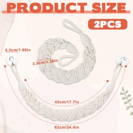 Aysatogc 2PCS Hermit Crab Climbing Toys Hermit Crab Accessories Climbing Rope with 4 Hooks Hermit Crabs Habitat Decor for Leopard Gecko Lizards Geckos Snakes Tree Frog