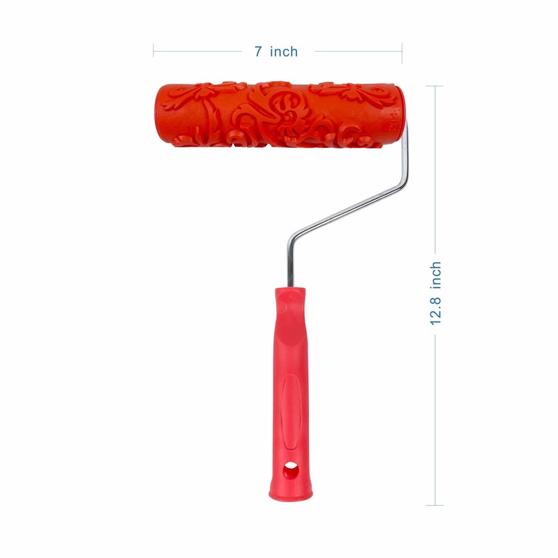 Hanroy 7'' Patterned Paint Roller for Wall Decoration Classic Brick