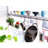 Ikea Steel Kitchen Organizer Set, 2 Rails and 20 Hooks,