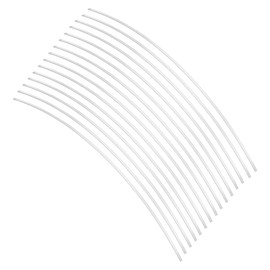 PH PandaHall Pack of 15 3 mm 925 Sterling Silver Plated Flat Wire Bendable Flexible Craft Wire Rectangular Bezel Strip Brass Wire for Jewellery Making for Bangle Rings Craft Jewellery 30 cm