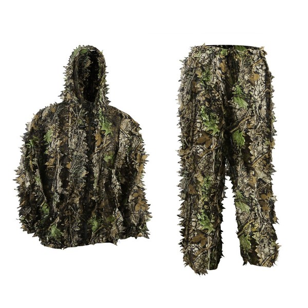 PELLOR 3D Ghillie Suit Camouflage Suit, Children's Jungle Rain Poncho,