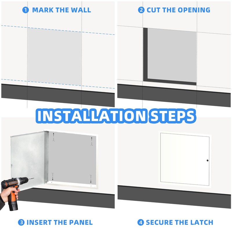 22" x 22" Metal Access Panel, 1MM Thickened Access Panel