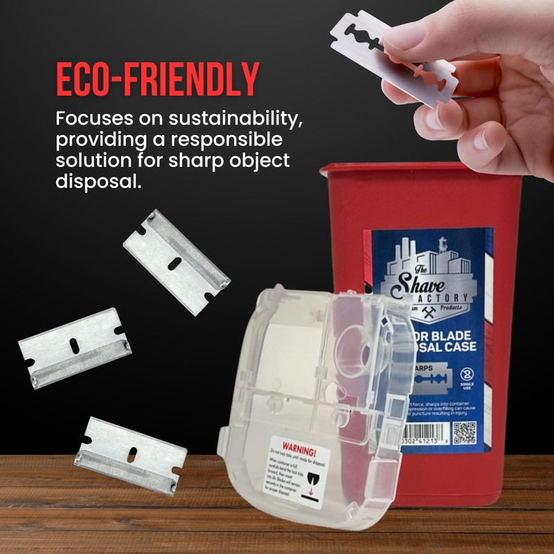 The Shave Factory Blade Disposal Case - Removing Used Razor
