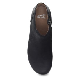 Dansko Barbara Bootie for Women - Memory Foam Footbed for Cushioning and Support, Lightweight, Arch Support Black Burnished Nubuck 9.5-10 M US