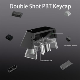 Fejwlvs Shine Through PBT Topographic Keycaps,Side Printing,Gray Gradient Topographic Backlit Custom Keycaps135 Keys,60 65 75 100 Percent Cherry Profile for Gateron MX Switches Keyboards