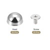 sourcing map 12x7mm Screw Back Rivets Hollow Round Head Leather