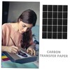 Tofficu 25sheets Graphite Carbon Transfer Paper Single-Sided Tracing Paper for
