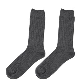 Easy 健 Men's Loose Mouth No Elastic Socks Gray Black , , , grays,