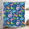 Dinosaur Shower Curtain Kids Bathroom Shower Curtain Set Boys Toddler