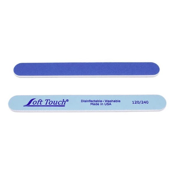 Soft Touch Nail File, Double Sided - 120/240 Grit, Light/Dark