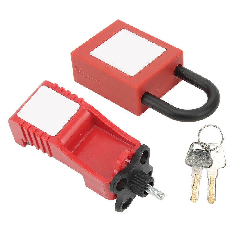 Lock Circuit Breaker Lockout Alloy Serrated Nylon Padlock 25mm Lockhole