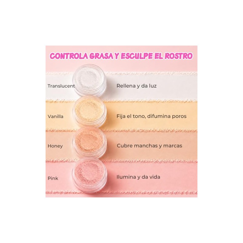 Corrective Loose Powder, Polvo traslucido 30g, Polvo Suelto Corrector