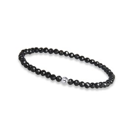 GD GOOD.designs EST. 2015 Women's Pearl Bracelet with Real Natural Stones and 925 Silver Pearl, Natural Stone Bracelet Made of Faceted 4 mm Gemstone Beads - Includes Gift Bag, Gemstone