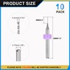 PATIKIL 0.3mm Micro Drill Bits 1/8" Shank Tungsten Carbide Steel