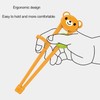 Black Training Chop-sticks for Kids, Training Chop-sticks Comfortable Grip Chewable
