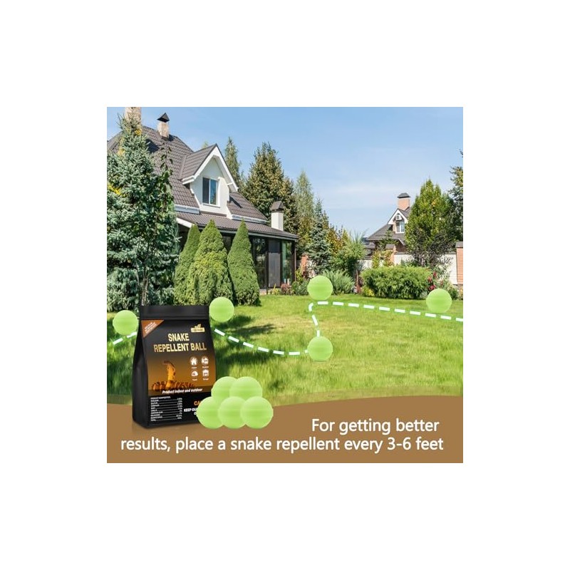 30 Pack Snake Repellent for Yard Powerful, Snake Away Repellent