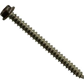 Hard-to-Find Fastener 014973183264 Brown Hex Head Sheet Metal Screws, 8 x 2, Piece-12