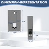 GB2020 Gate Lock Box for Double Keypad Mechanical Combination Lock,Steel