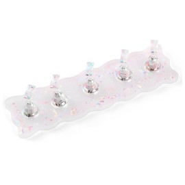 ISHR Magnetic Tip Stand, Set of 5, Magnetic Tip Stand, Nail Tip Stand, Wave Pattern, Nail Practice, Acrylic Manicure Tools, Nail Supplies