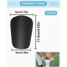 TPZORJX Pack of 2 shin pads, football, football shin pads, football men, mini shin pads, protective equipment for men, women, boys, girls, adults, 10 x 6 cm