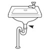 SANEI (サンエイ) Drainage Parts Single Spout Straight Pipe for Metal