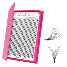 XIUSUZAKI XIUSUZAKI Premade Fans Eyelash Extensions 12D Volume Lash Extensions 0.05 Thickness Eyelash Extension D Curl Premade Lash Fans Mix 9-16mm Fluffy Soft Handmade Lash Fan(12D-0.05-D,9-16mm)