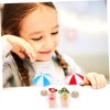 Kisangel 22pcs Miniature Beach Decor Set Plastic Miniature Beach Accessory
