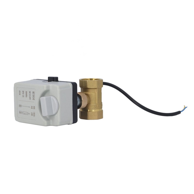 DN25 2 Way Brass Ball Valve Normally Closed Electric Ball