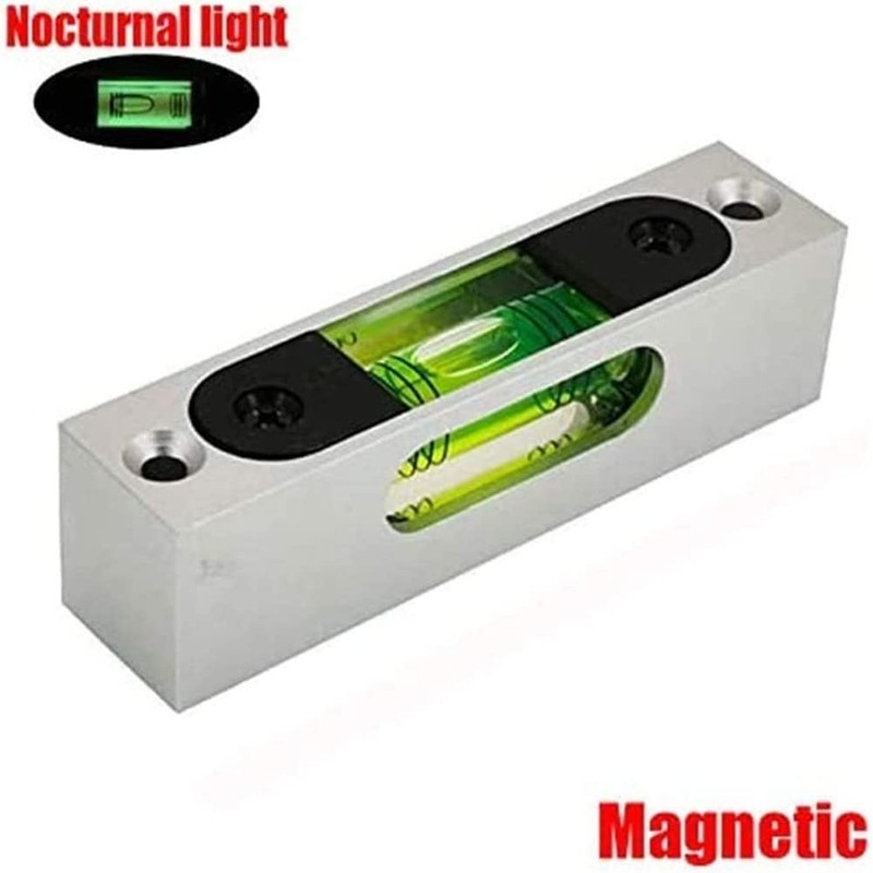 Green Aluminum Alloy Luminous Metal High Precision Adjustable Spirit Level