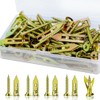 80 Pcs Self-Drilling Anchors, Anchor(0.47X1.57inch) and Screws for Heavy Duty,